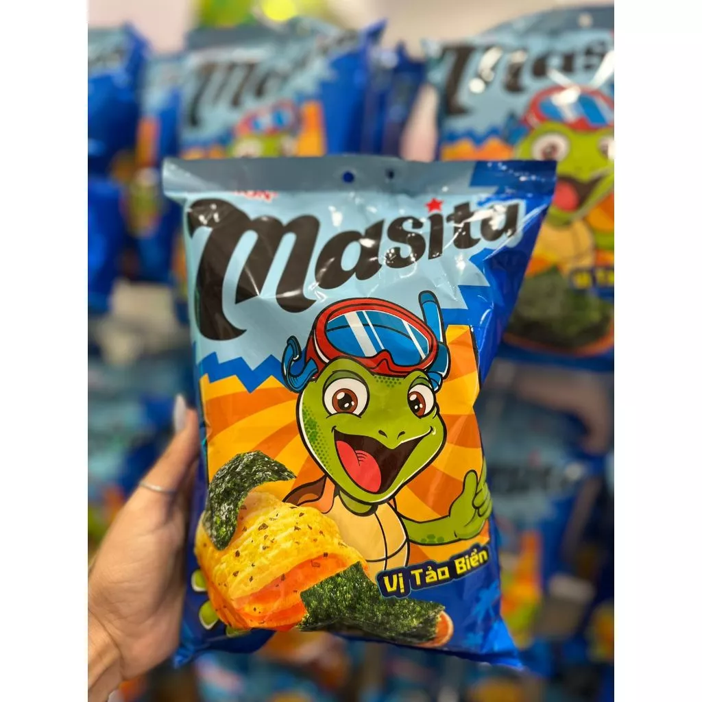 Salgadinhos TurtleChips Orion Sabor Alga Marinha 60g | Importado | Mimos Korea Design