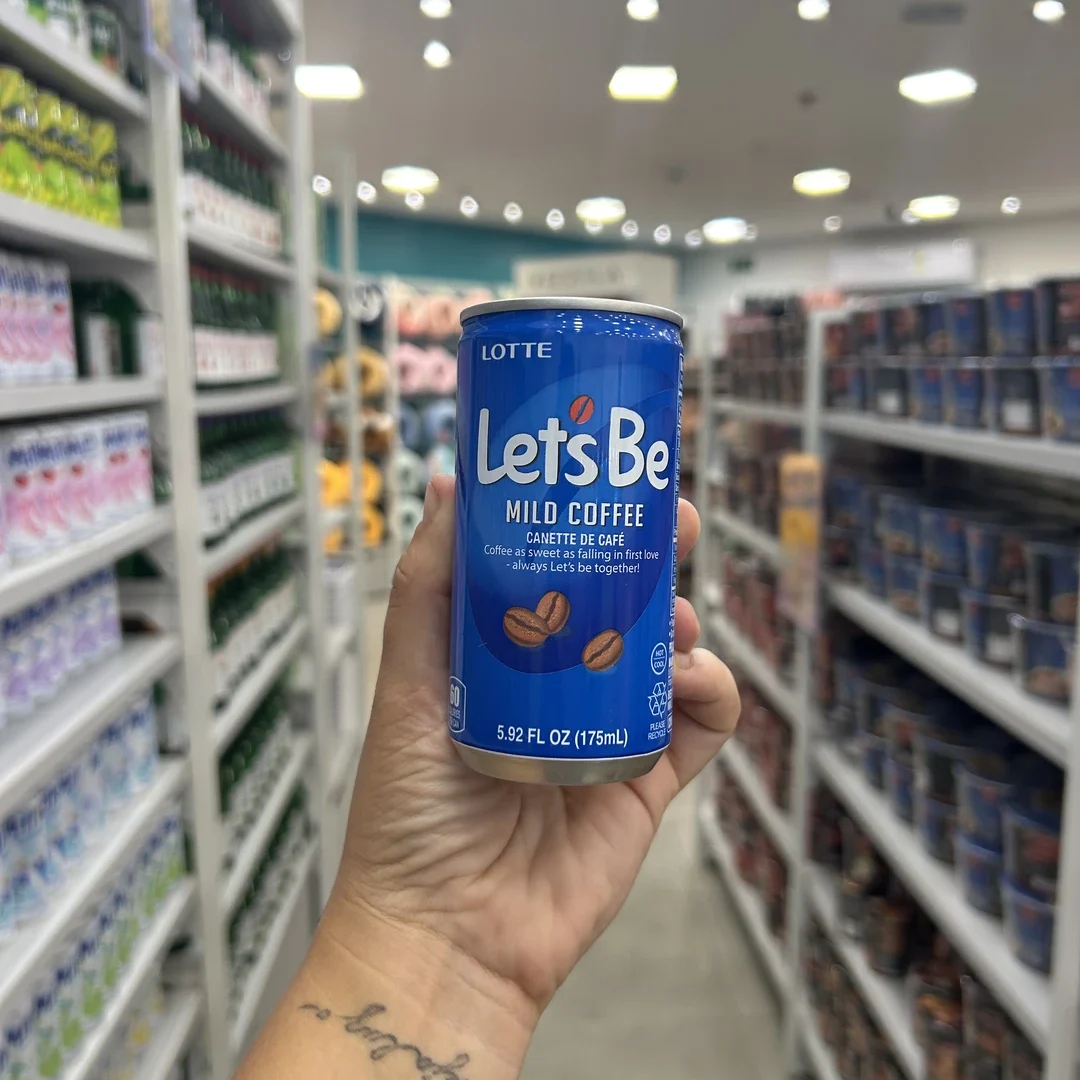 Bebida Café Coreano Let's Be Lotte Mild Coffee de 175ml
