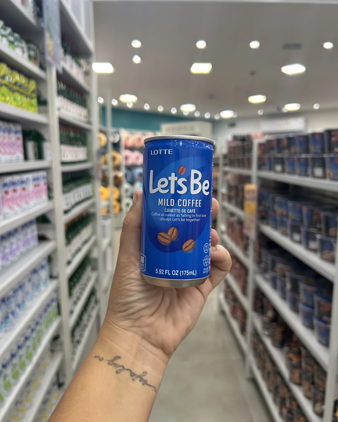 Bebida Café Coreano Let's Be Lotte Mild Coffee de 175ml