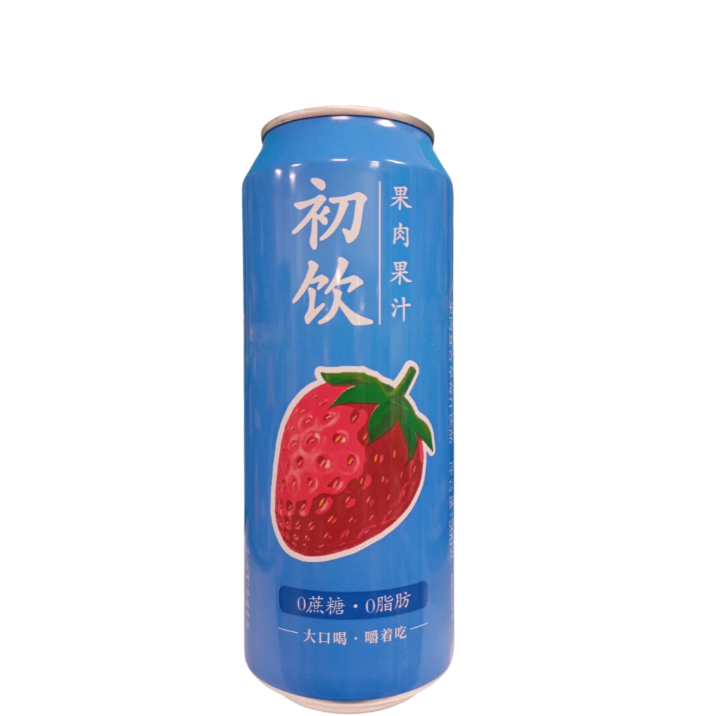 Bebida Suco com Pedaços Chuyin 500ml Sabor Morango | Bebida Importada | Mimos Korea
