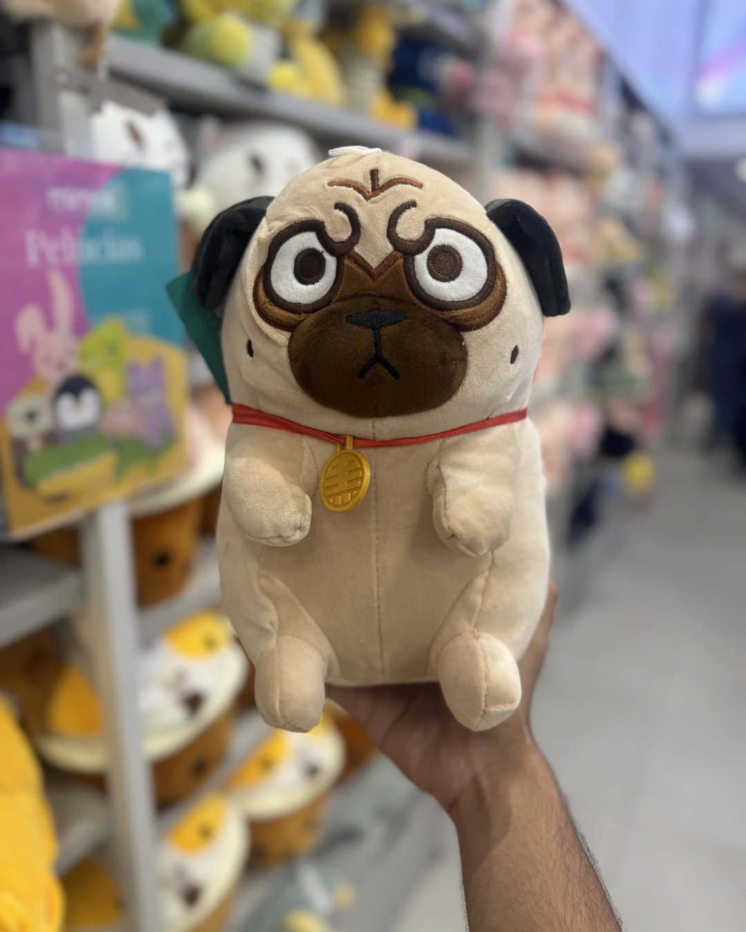 Pelúcia Cachorro Pug Fofinho de 30cm