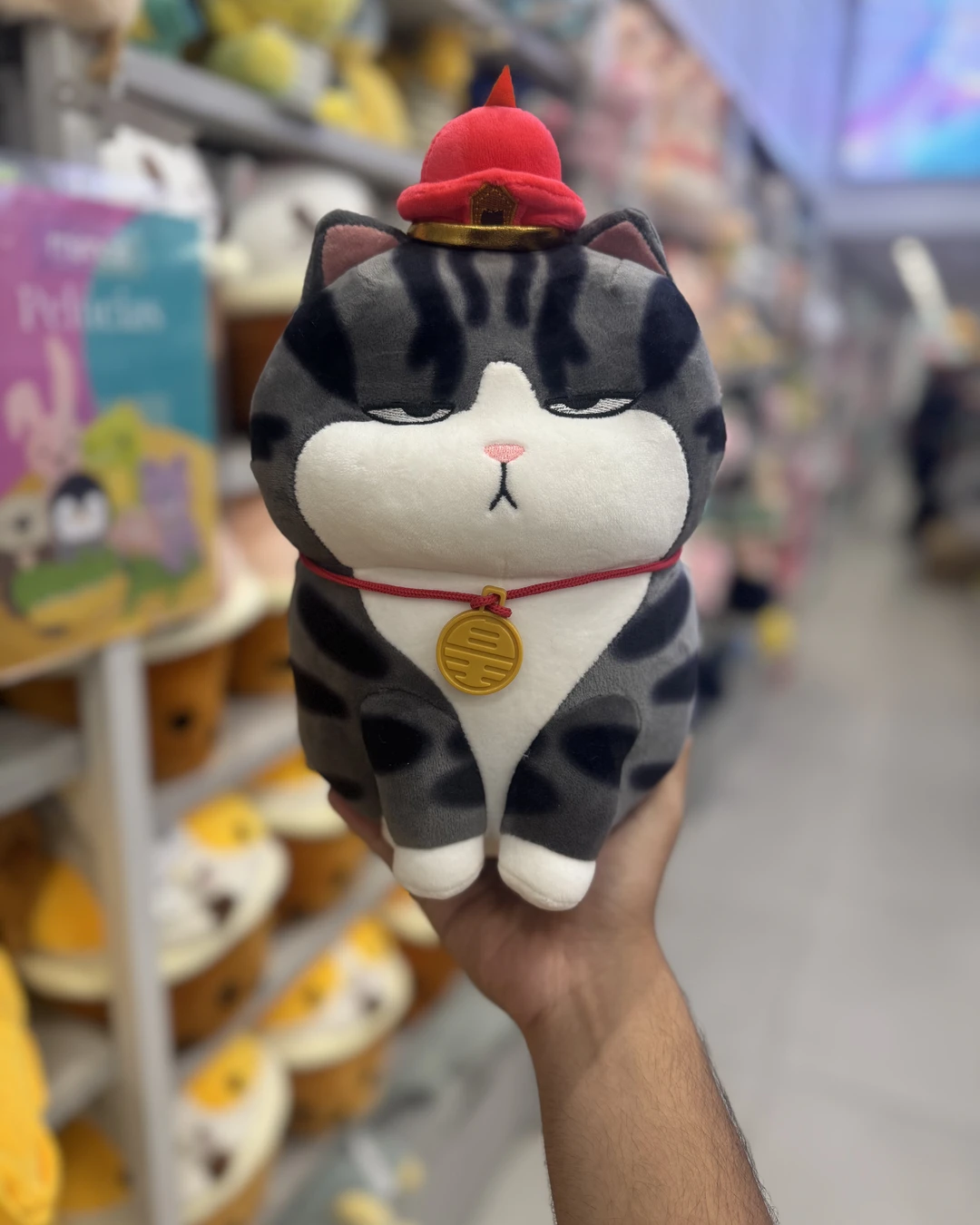 Pelúcia MKD Gato Imperador Macio Fofo Antialérgico de 30cm